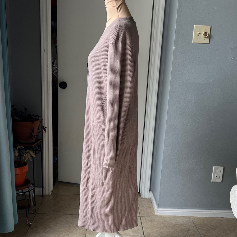 Ribbed button-up duster cardigan - Picture 6 of 9